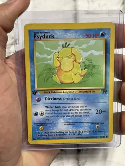 Pokemon TCG Team Rocket #65/82 Psyduck 1st Edition MP/LP Vintage Nintendo Card - Image 1