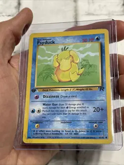 Pokemon TCG Team Rocket #65/82 Psyduck 1st Edition MP/LP Vintage Nintendo Card - Image 2