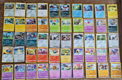 Pokemon Card Mixed Bulk Lot Reverse Holo Rare Uncommon and Energy English - Image 1