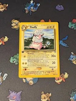 Pokemon Card Flaaffy 34/111 Neo Genesis FIRST EDITION - (LP) - Image 1
