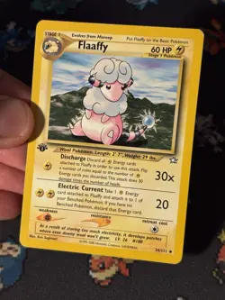 Pokemon Card Flaaffy 34/111 Neo Genesis FIRST EDITION - (LP) - Image 2