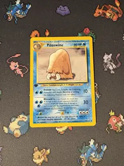 Pokemon Card Piloswine 44/111 Neo Genesis FIRST EDITION - (LP) - Image 1