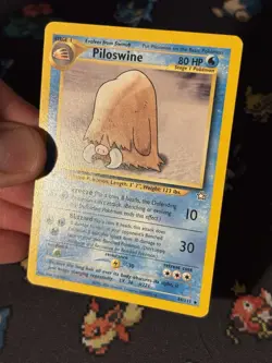 Pokemon Card Piloswine 44/111 Neo Genesis FIRST EDITION - (LP) - Image 2