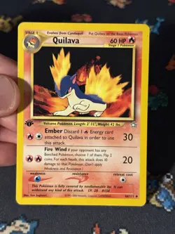Pokemon Card Quilava 46/111 Neo Genesis FIRST EDITION - (LP) #2 - Image 2