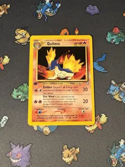 Pokemon Card Quilava 46/111 Neo Genesis FIRST EDITION - (LP) #1 - Image 1