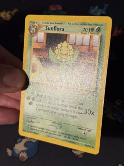 Pokemon Card Sunflora 50/111 Neo Genesis FIRST EDITION - (NM-) - Image 3