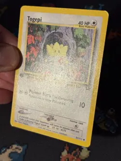 Pokemon Card Togepi 51/111 Neo Genesis FIRST EDITION - (LP) - Image 3