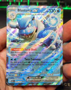 2023 - Pokemon Card - Blastoise EX - #009/165 - Scarlet And Violet - 151 - NM - Image 1