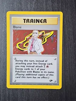Pokemon TCG Blaine Gym Challenge Holo Card 17/132 Unlimited Rare - Image 1