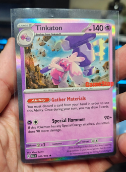 Tinkaton - #105/193 Pokemon Paldea Evolved Gamestop Exclusive Ultra Rare Card NM - Image 3