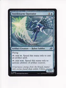 MAGIC THE GATHERING MTG EDGE OF ETERNITIES STEELSWARM OPERATOR - Image 1