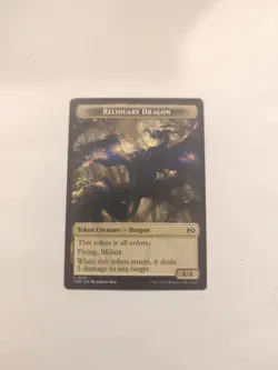 Reliquary Dragon (0015) / Dragon (0011) Token Tarkir: Dragonstorm Regular NM MTG - Image 1