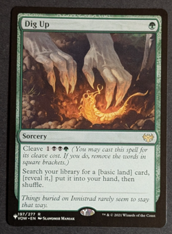 MTG - 1x Dig Up - NM - The List: Innistrad Crimson Vow - Magic The Gathering 197 - Image 1