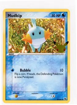 JUMBO- Pokemon- First Partner Pack- Mudkip 59/109 Oversized Promo - Image 1