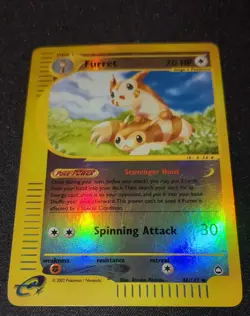 Pokemon AQUAPOLIS - #48/147 - Furret - Reverse Holo - ENG - Lightly Played+ - Image 3