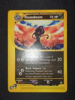 Pokemon AQUAPOLIS - #15/147 - Houndoom - Nonholo - ENG - Near Mint - Image 2