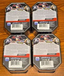 SEALED Lot of 4 - Pokemon TCG Paldean Fates Great Tusk & Iron Treads Tins - NEW - Image 2