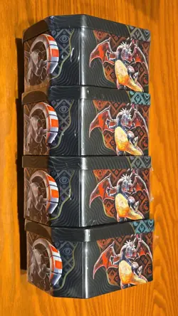 SEALED Lot of 4 - Pokemon TCG Paldean Fates Great Tusk & Iron Treads Tins - NEW - Image 3