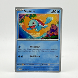 Squirtle 007/165 MEW Scarlet & Violet: 151 Pokemon TCG Common Regular - Image 1