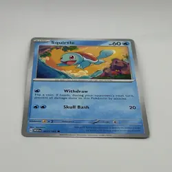 Squirtle 007/165 MEW Scarlet & Violet: 151 Pokemon TCG Common Regular - Image 3