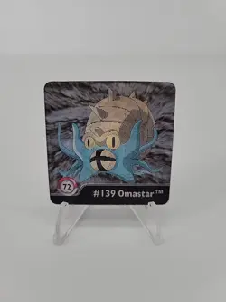 Artbox Pokemon Action Flipz Series One #72 (Omanyte & Omastar) NM - Image 1