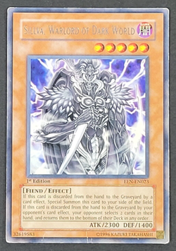 Yugioh - Sillva Warlord of Dark World - EEN-EN023 - LP/MP - 1st Edition - Fiend - Image 1