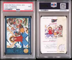 [PSA9] ya37 Psa9 One Piece Carddass Visual Adventure Kira Card Part 1 No.1 Luffy - Image 1