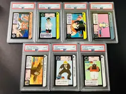 [PSA9] ya37 Psa9 Dragon Ball Carddass Main Bullet Remake 90 Normal Card Set Of 7 - Image 1