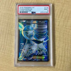 [PSA9] ya37 Pokemon Card English Version Psa9 Glacia Ex Sr 116/124 Fates Collide - Image 1