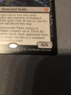 Rottenmouth Viper Bloomburrow Regular - NM #107 MTG Mythic - Image 1