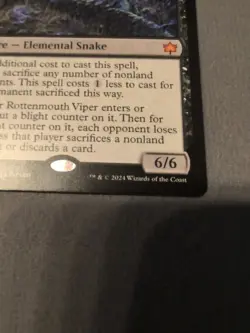 Rottenmouth Viper Bloomburrow Regular - NM #107 MTG Mythic - Image 2