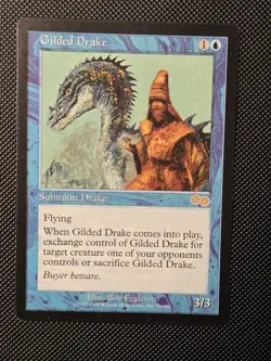 MTG Gilded Drake Urza's Saga Lightly Played Magic The Gathering - Image 1