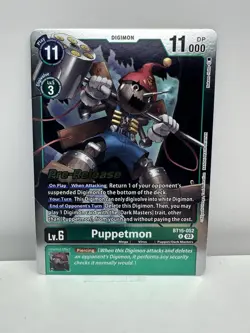 Digimon Card Game Pre-Release Foil Puppetmon BT15-052 Exceed Apocalypse - Image 1