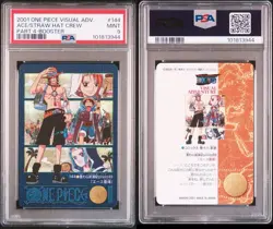 [PSA9] ya37 Psa9 One Piece Carddass Visual Adventure Kira Card Part 4 No.144 Ace - Image 1