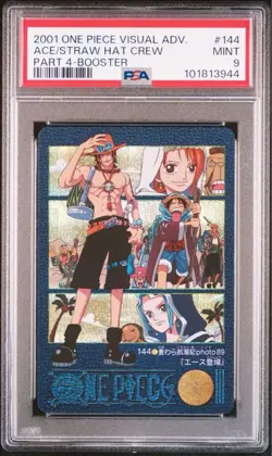[PSA9] ya37 Psa9 One Piece Carddass Visual Adventure Kira Card Part 4 No.144 Ace - Image 2