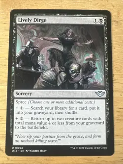 Lively Dirge - 93 - OTJ - NM - MTG Magic the Gathering - Image 1