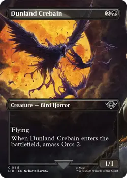 Dunland Crebain Borderless 0411 MTG LTR Common NP - Image 1