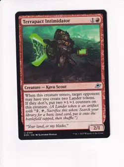 MAGIC THE GATHERING MTG EDGE OF ETERNITIES TERRAPACT INTIMIDATOR - Image 1