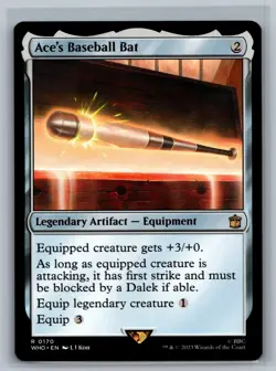 Magic MTG Universes Beyond: Doctor Who Ace's Baseball Bat #0170 TCG CCG - Image 1