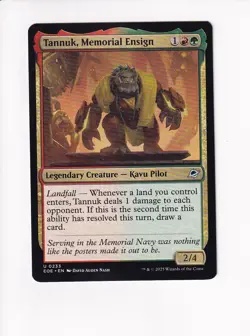 MAGIC THE GATHERING MTG EDGE OF ETERNITIES TANNUK, MEMORIAL ENSIGN - Image 1