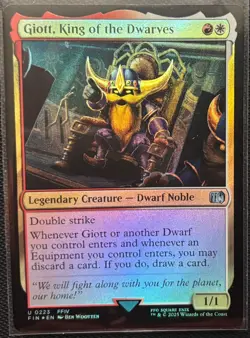 MTG Final Fantasy Giott, King of the Dwarves Foil (Uncommon) - Image 1