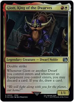 MTG Final Fantasy Giott, King of the Dwarves Foil (Uncommon) - Image 2