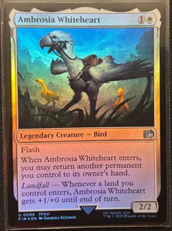 MTG Final Fantasy Ambrosia Whitehart Foil (Uncommon) - Image 1