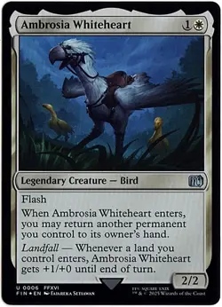 MTG Final Fantasy Ambrosia Whitehart Foil (Uncommon) - Image 2