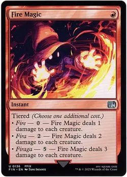 MTG Final Fantasy Fire Magic (Uncommon) - Image 1