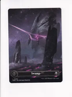 MAGIC THE GATHERING MTG EDGE OF ETERNITIES SWAMP 0264 BORDERLESS - Image 1