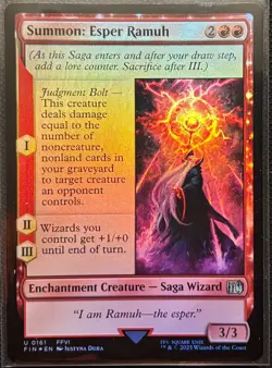 MTG Final Fantasy Summon: Esper Ramuh Foil (Uncommon) - Image 1