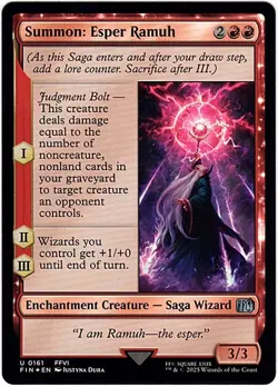 MTG Final Fantasy Summon: Esper Ramuh Foil (Uncommon) - Image 2