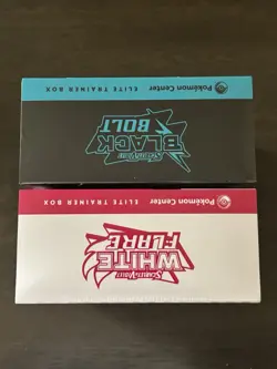Pokemon Center Black Bolt and White Flare ETB PC Elite Trainer Box - Image 3