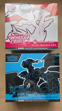Pokemon Center Black Bolt and White Flare ETB PC Elite Trainer Box - Image 1